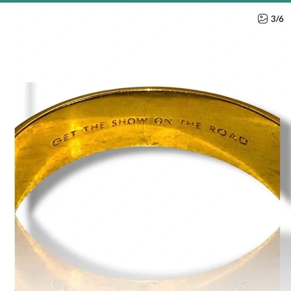 kate spade Gold-tone Logo Bangle - Picture 3 of 5